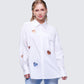 Rafaela White Heart Diamante Shirt