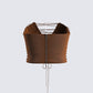 Bette Brown Lace Up Top