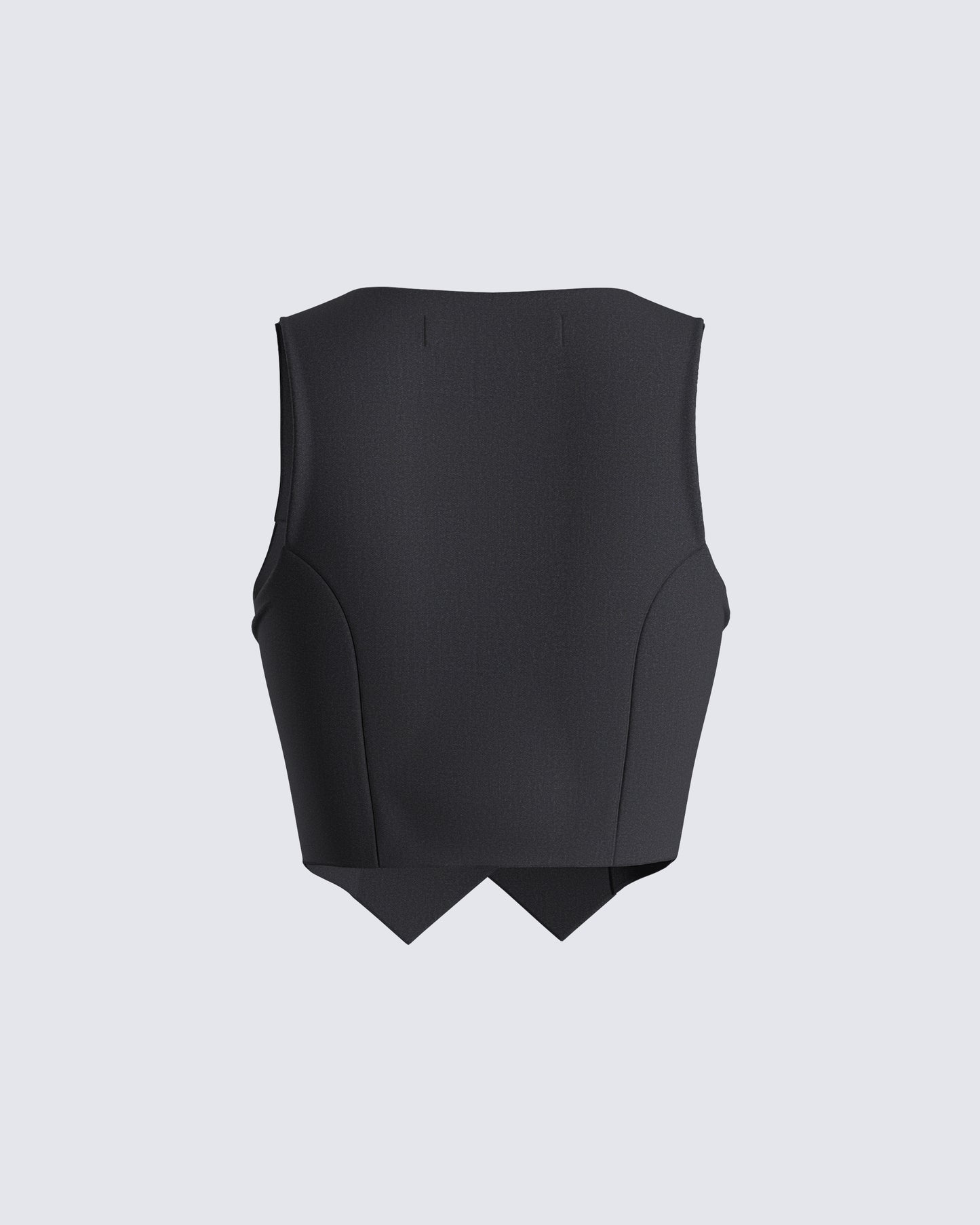 Deb Black Suiting Crop Vest Top
