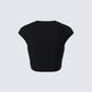 Kori Black Leo Graphic Top