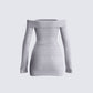 Abeni Grey Sweater Mini Dress