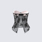 Summer Black Lace Strapless Top