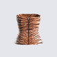 Juliana Brown Tiger Print Top