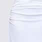 Cerelina White Jersey Maxi Skirt
