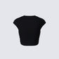 Ilse Black Aquarius Rhinestone Top