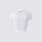 Isha White Bow Trim Baby Doll Tee