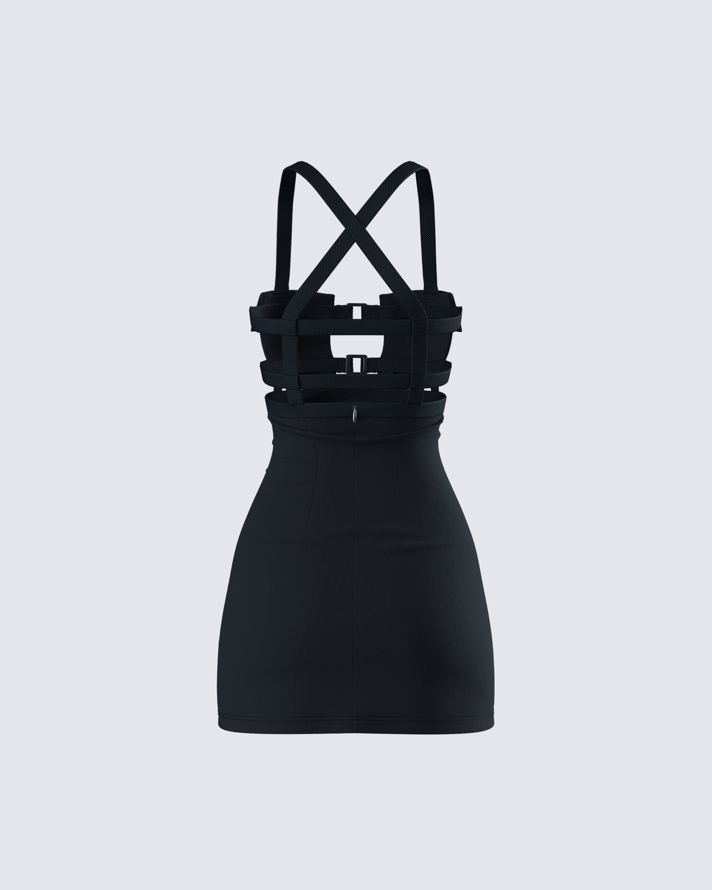 Miranda Black Ponte Mini Dress
