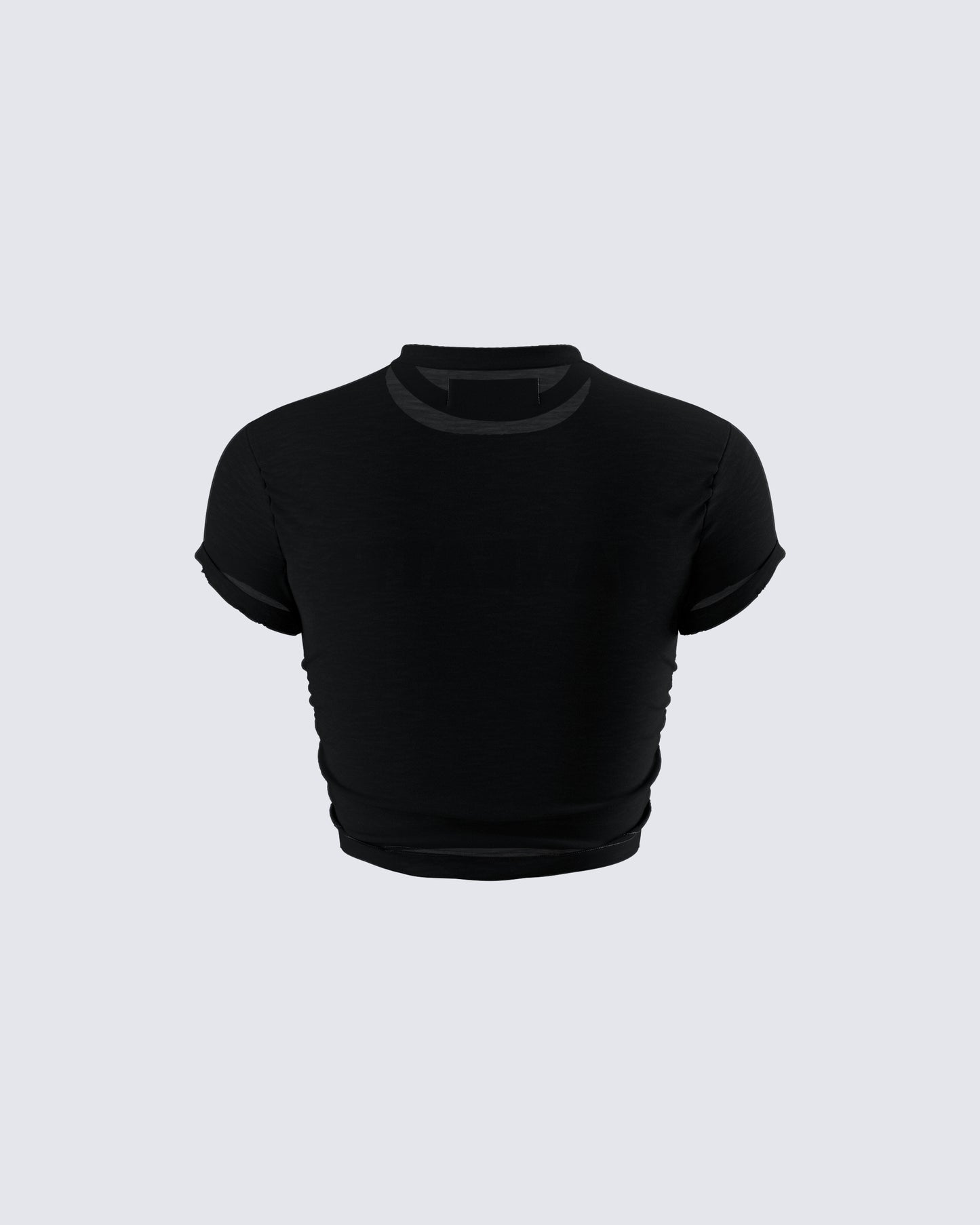 Monte Black Jersey Graphic Top
