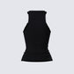 Jazlyn Black Invisible Strap Tank Top