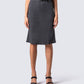 Nico Grey Jersey Midi Skirt model front