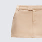 Harwell Tan Twill Mini Skirt
