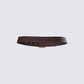 Nadi Brown Vegan Leather Belt