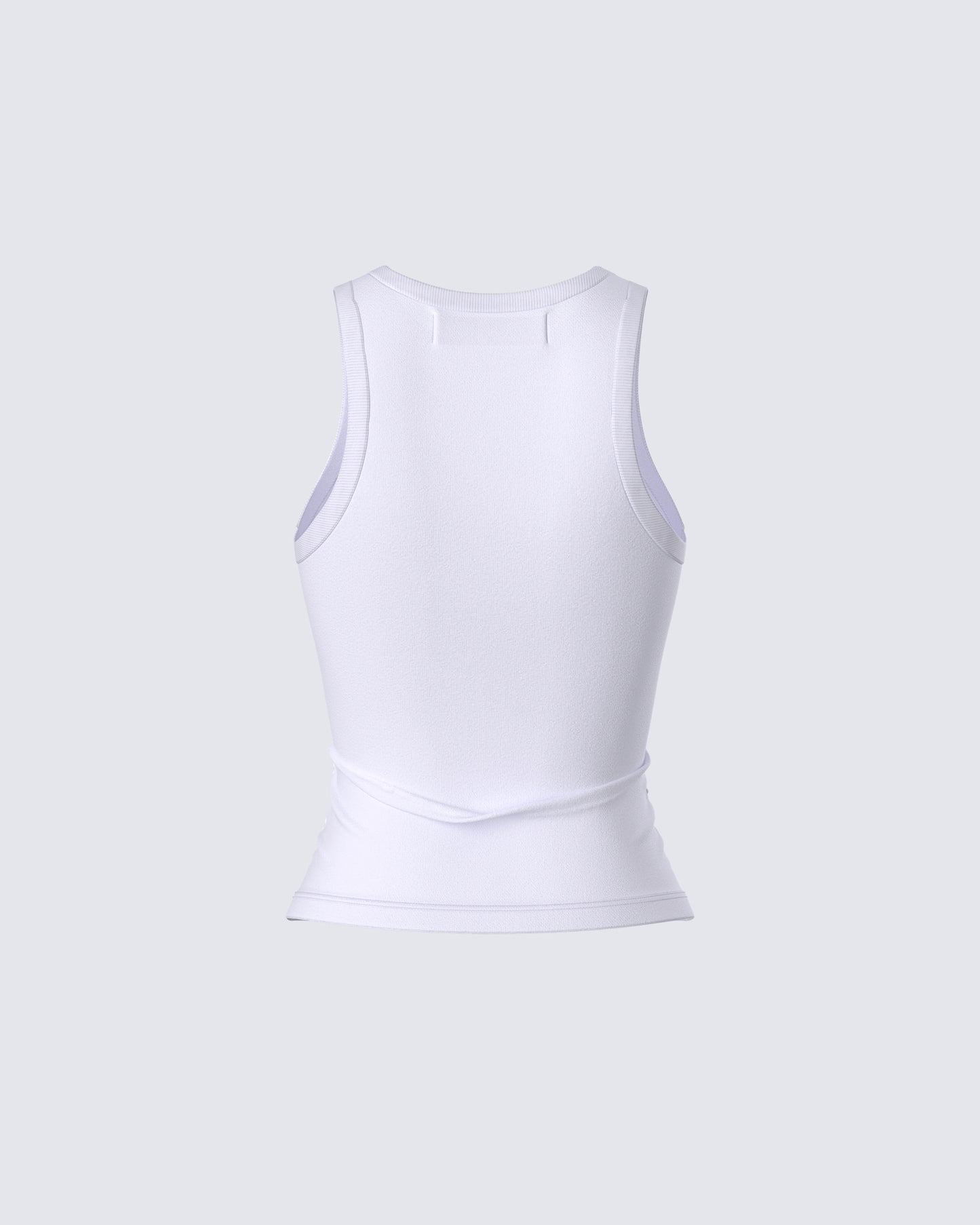 Saffron White Kissed Tank Top