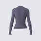 Kiraz Charcoal Grey Long Sleeve Top