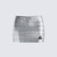 Liora Silver Rhinestone Mini Skirt 3d product front