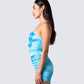 River Blue Flower Corset Top