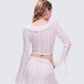 Maeve Ivory Lace Ruffle Top