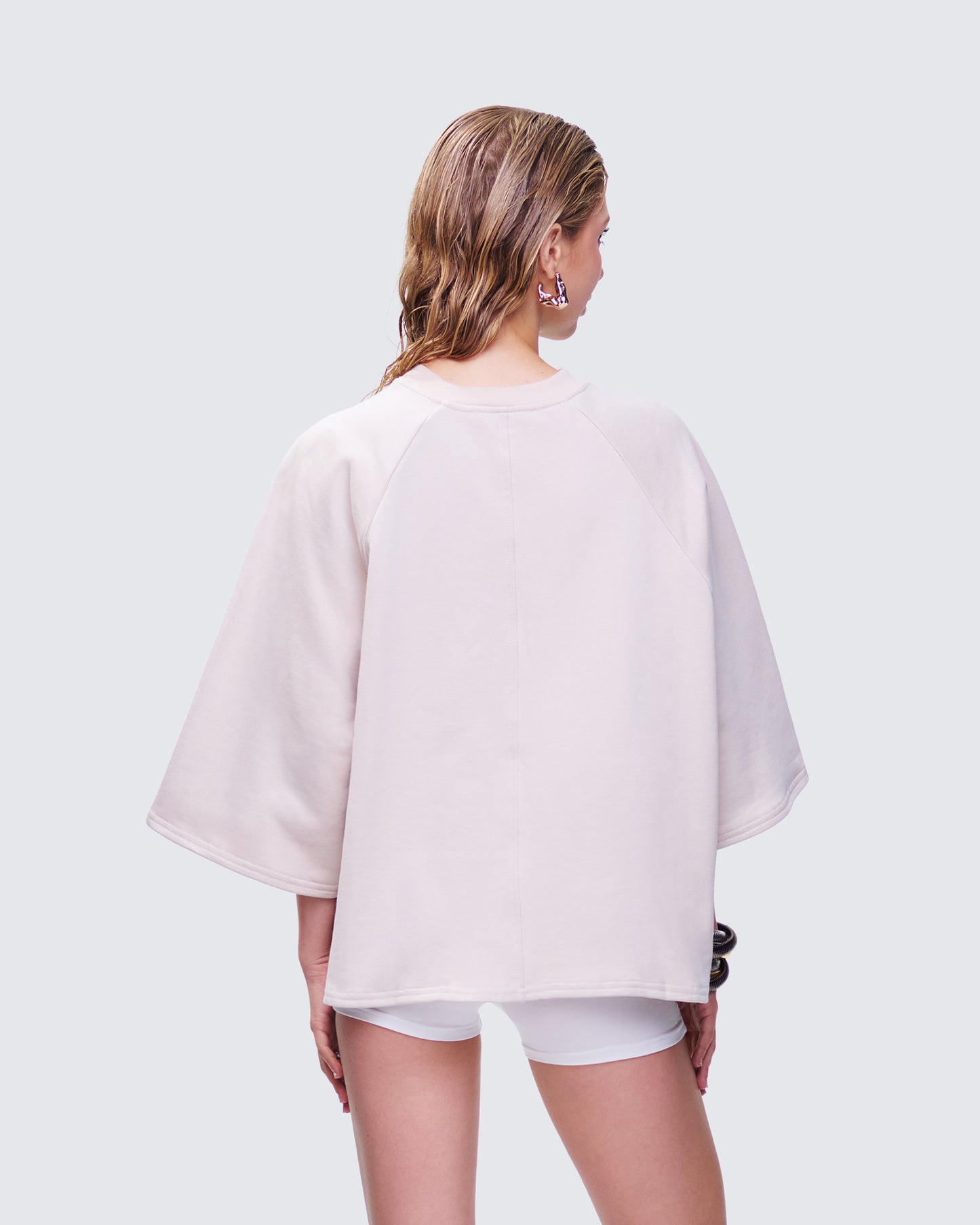 Mabelle Ivory Oversized Raglan Top