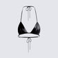 Kaito Black Triangle Bralette Top
