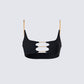 Amari Black Chain Cropped Top product front