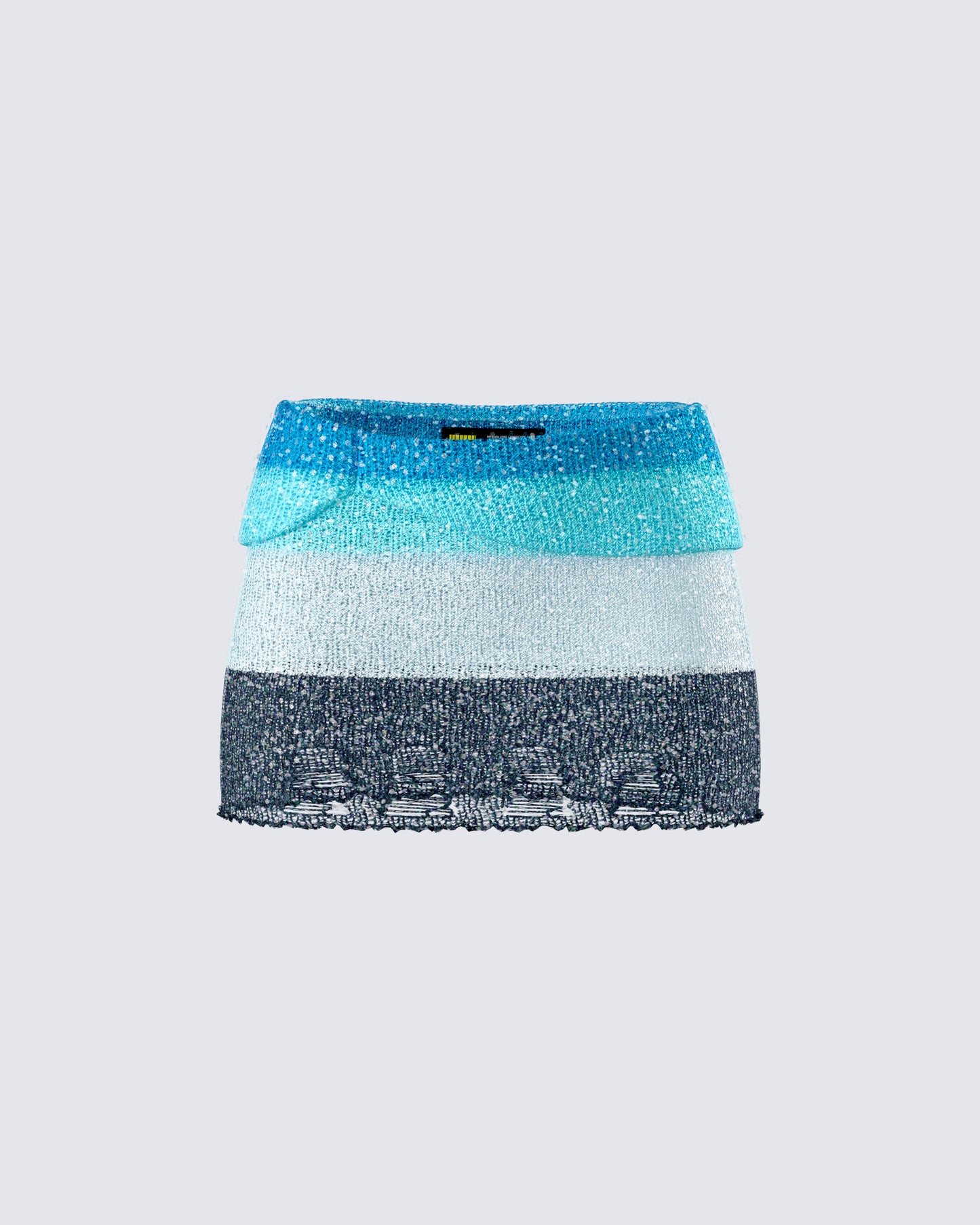 Vanessa Black Sequin Knit Skirt product front