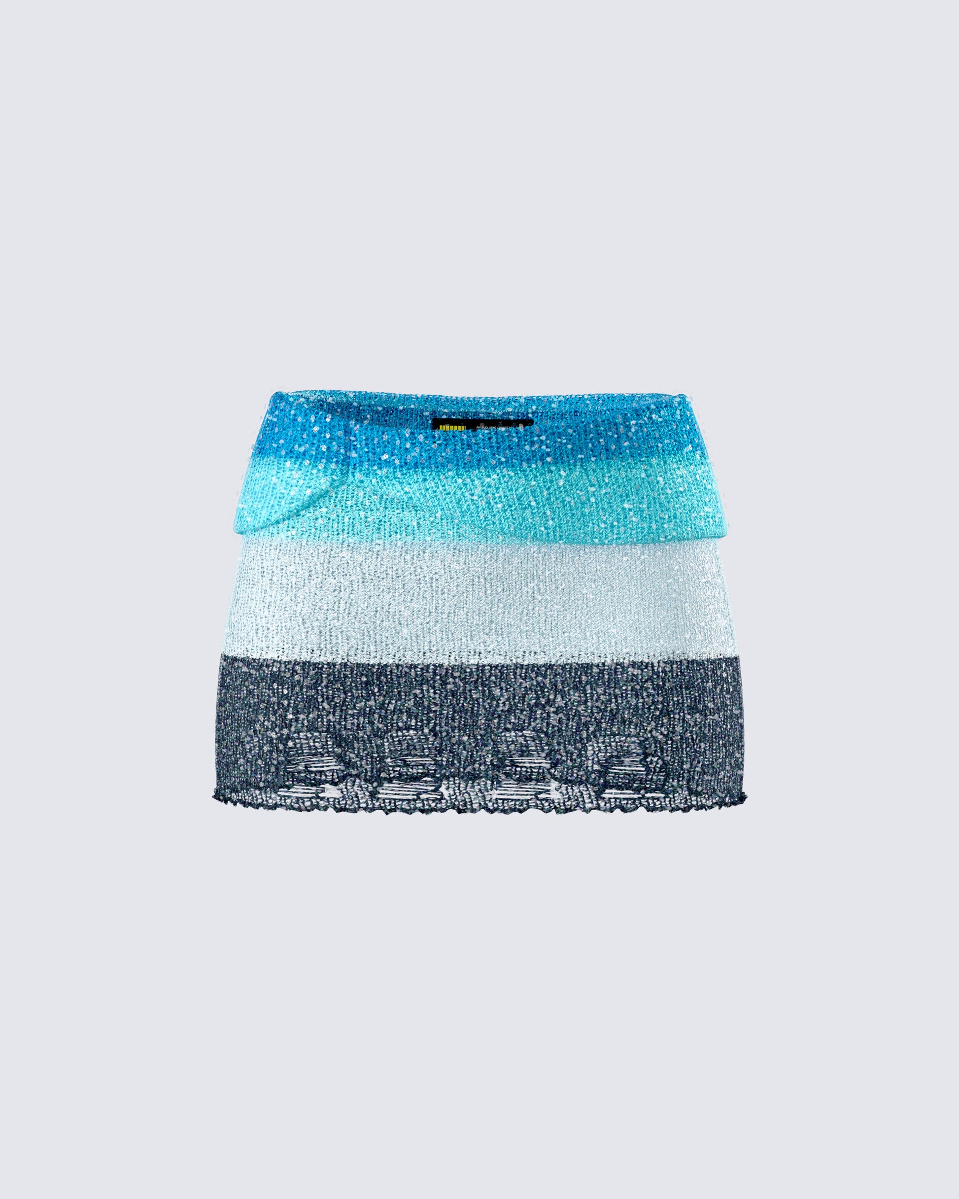Vanessa Black Sequin Knit Skirt product front