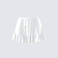 Zoella Ivory Ruffle Mini Skirt product front