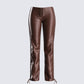 Bette Brown Lace Up Pants product front