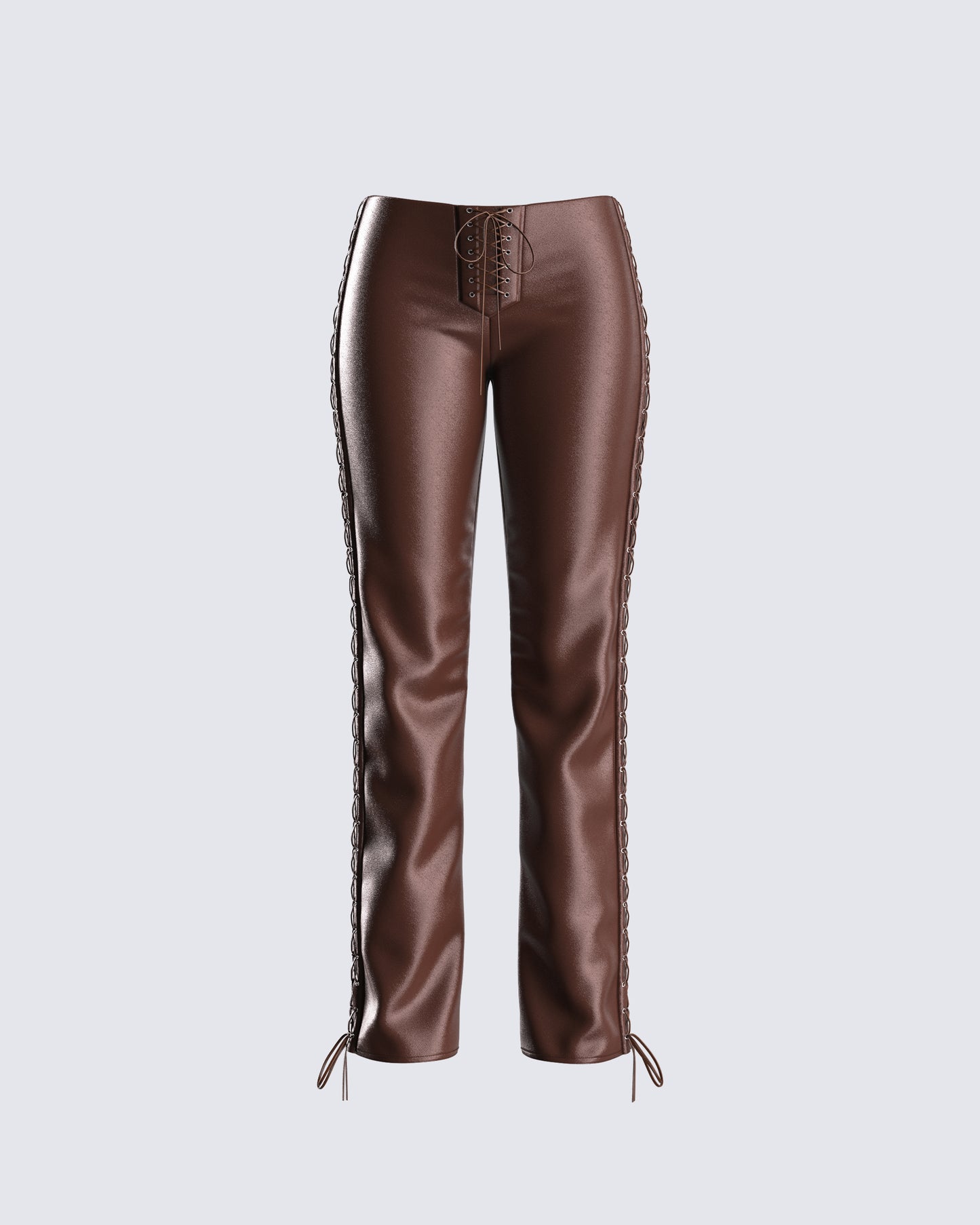 Bette Brown Lace Up Pants product front