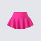 Pippa Pink Ruffle Tiered Skort product front