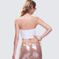 Reese White Jersey Strapless Top