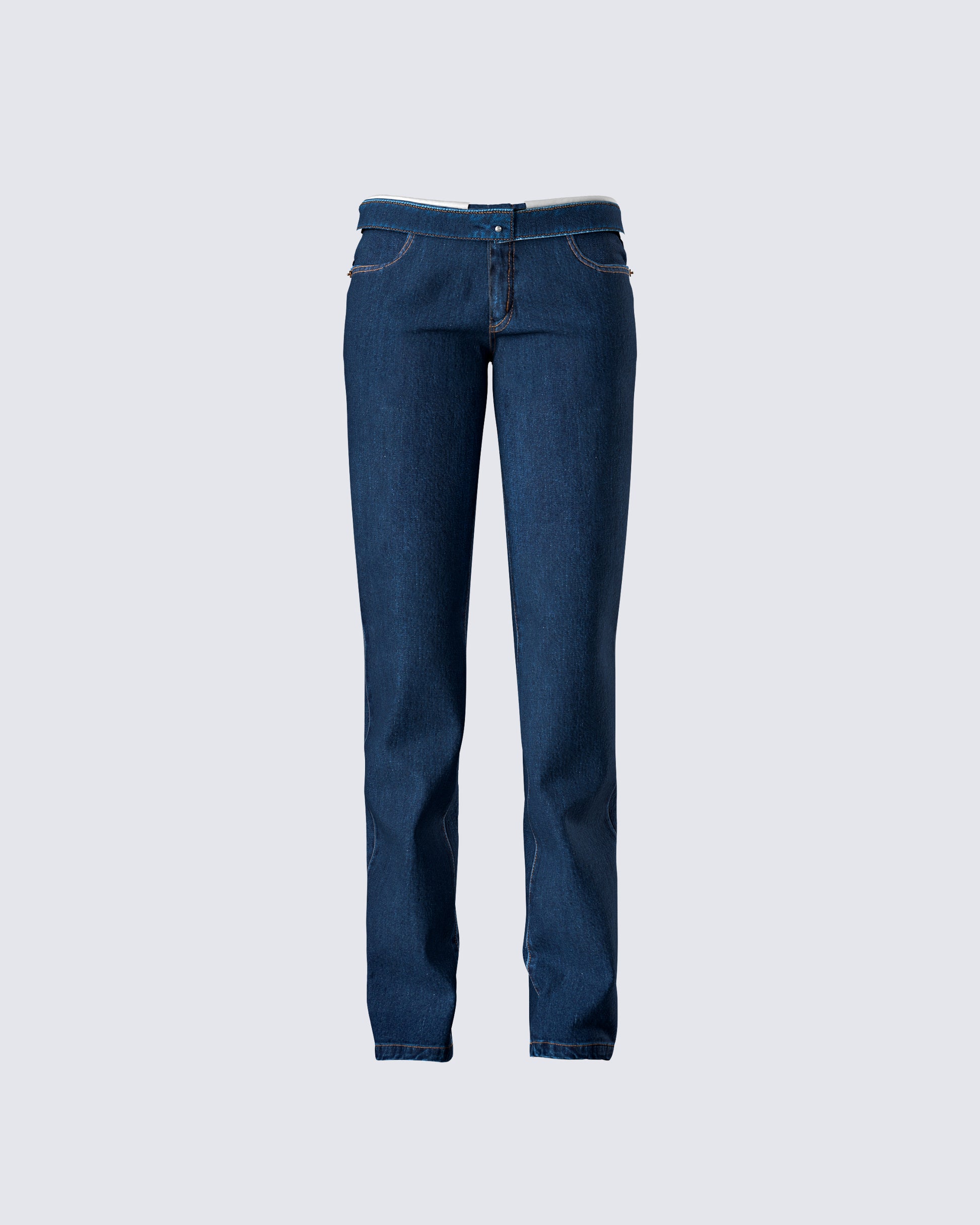 Briar Blue Low Waist Denim Pant product front