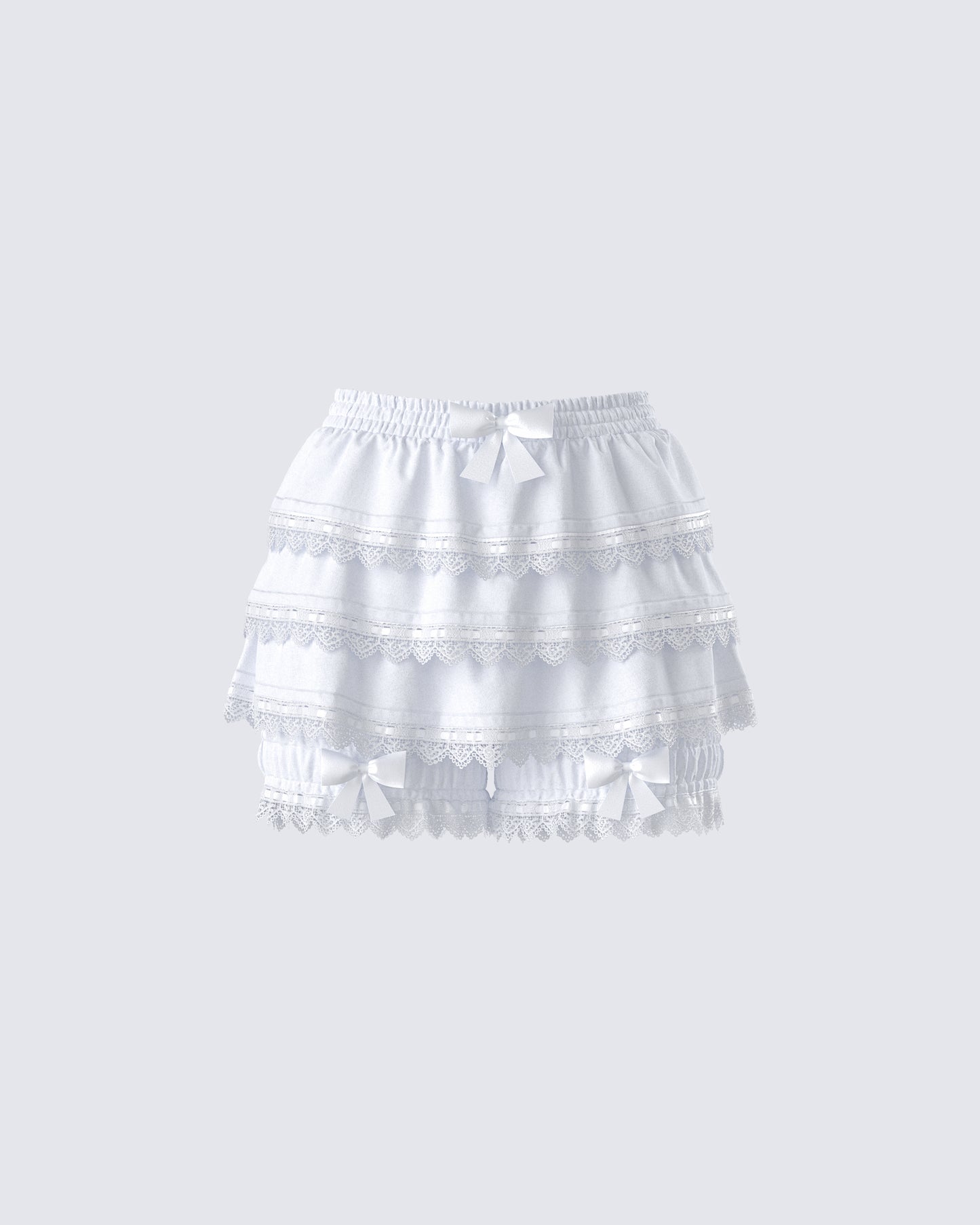 Shannyn White Ruffle Bloomer product front