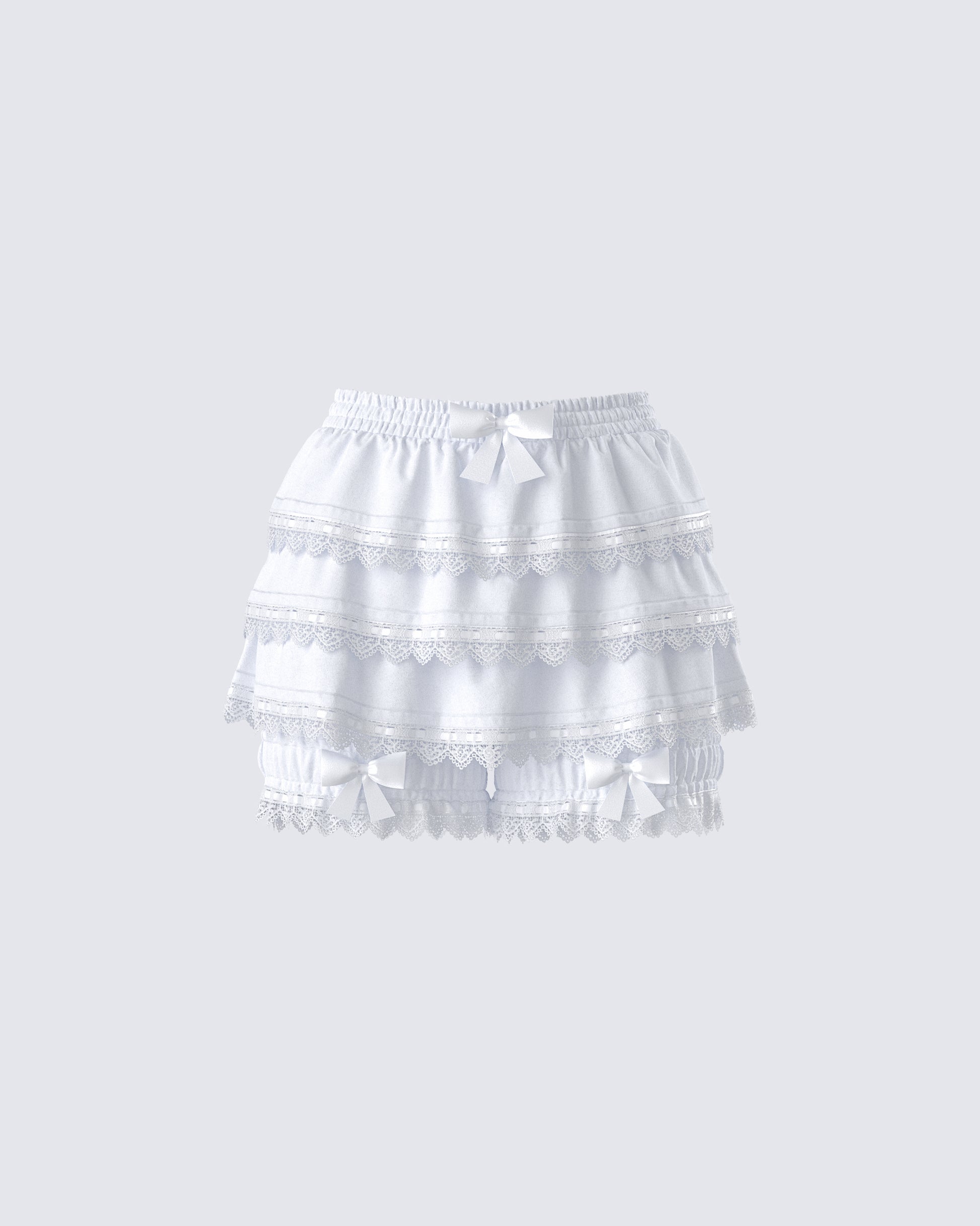 Shannyn White Ruffle Bloomer product front