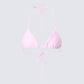 Halsey Pink Triangle Bikini Top product front