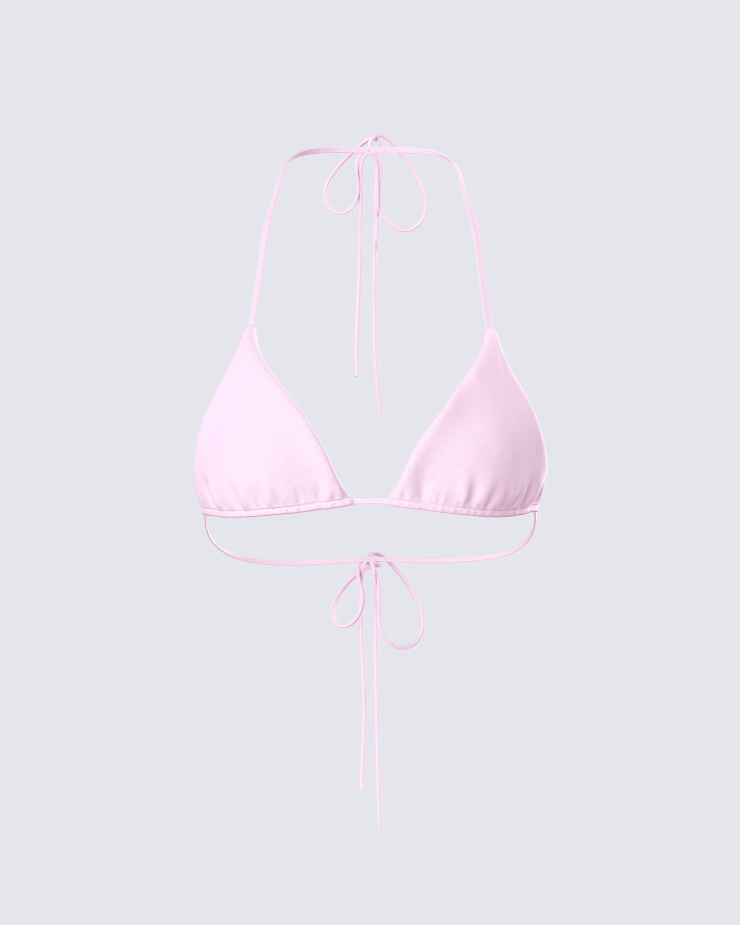 Halsey Pink Triangle Bikini Top product front