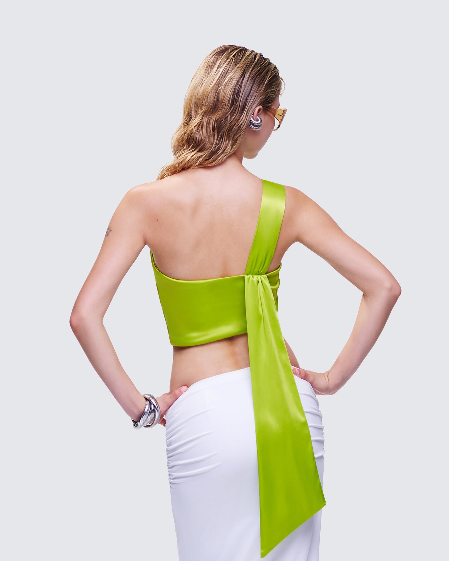 Marena Green Cropped Top