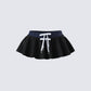Esa Black Flounce Micro Mini Skort product front