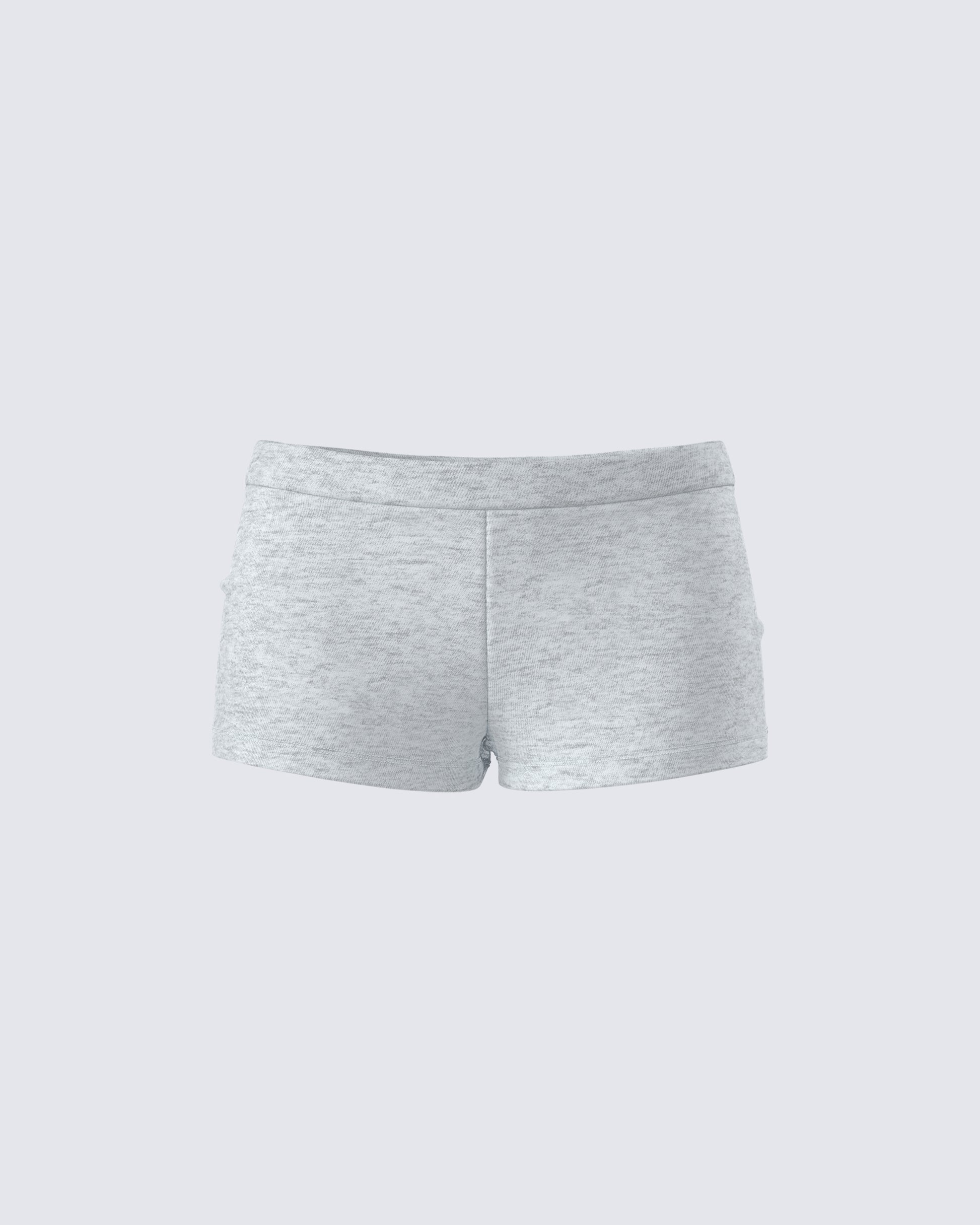 Darby Heather Grey Mini Short product front