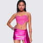 Sanya Pink Heart Crop Top