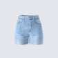 Yolande Blue Denim Cutoff Short product front