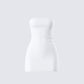 Maxine White Jersey Tube Dress 3d product front