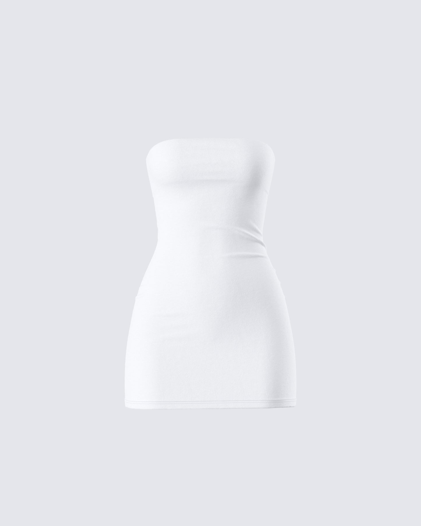 Maxine White Jersey Tube Dress 3d product front