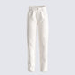 Saga White Frayed Denim Jean 3d product front