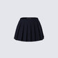 Supriya Black Pleated Mini Skirt product front
