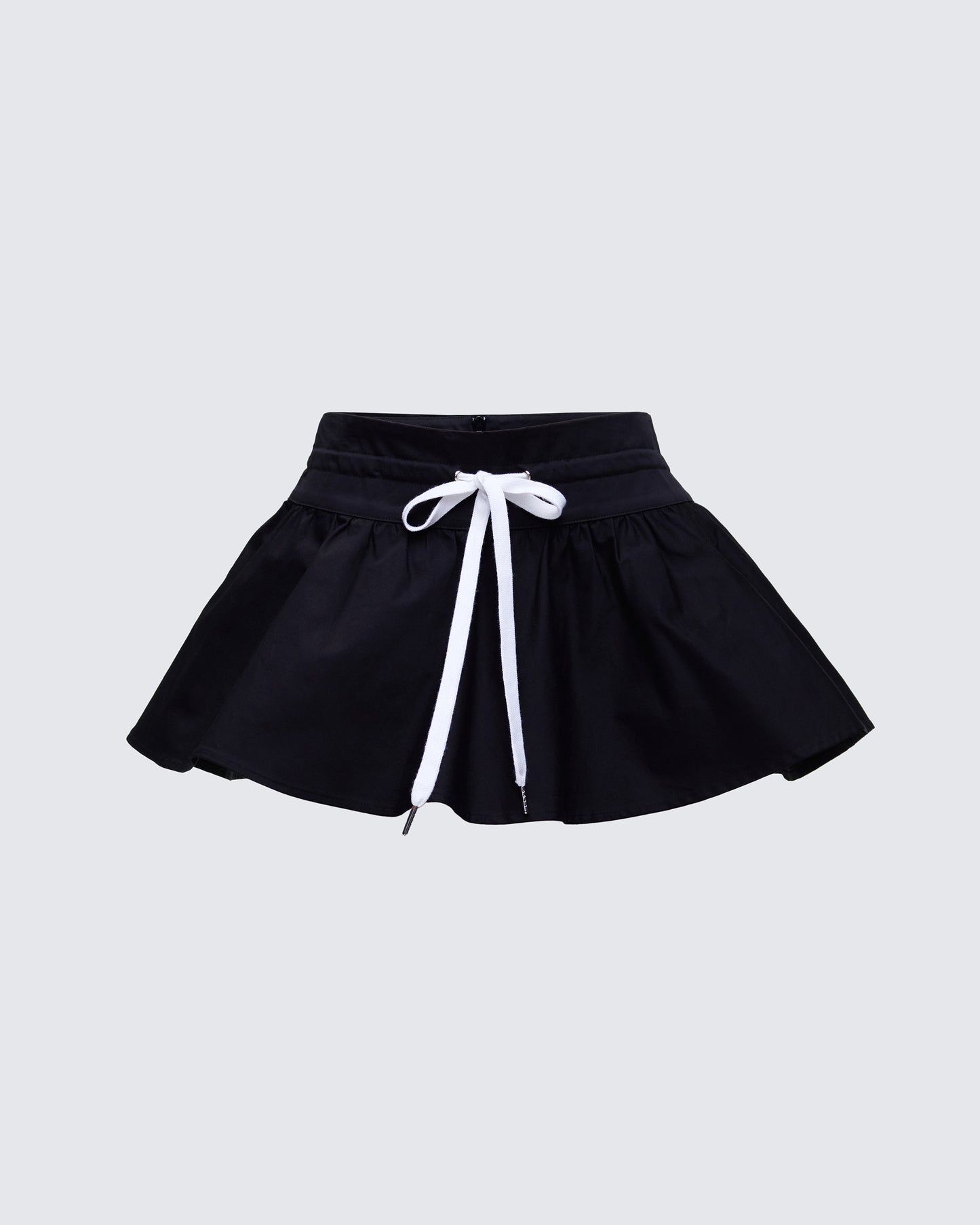 Kata Black Flounce Mini Skirt product front