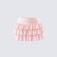 Dakoa Pink Ruffle Mini Skirt 3d product front