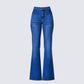 Kass High Rise Blue Denim Rainbow Jean product front