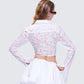 Eunji White Lace Blouse Top