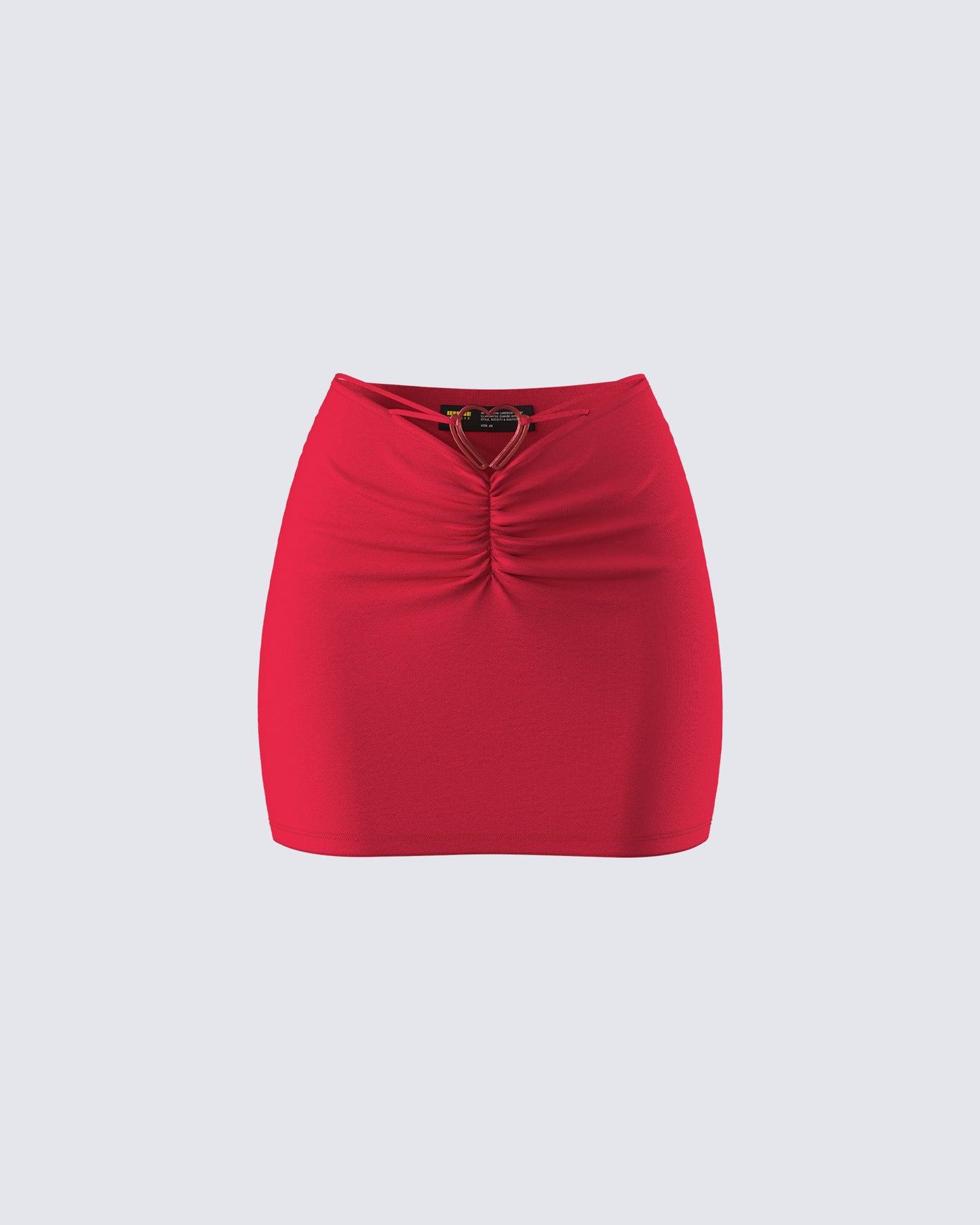 Venetia Red Heart Mini Skirt product front